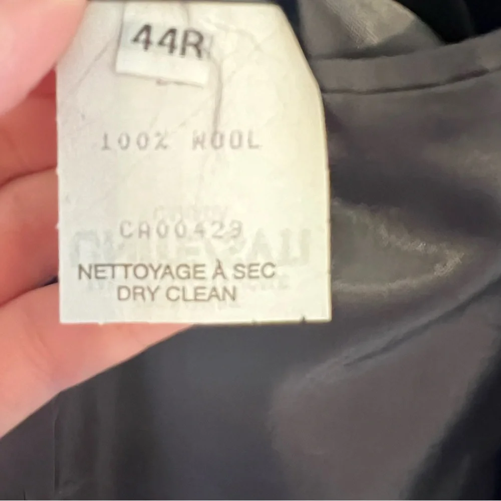 NWOT Peter Millar 100% Wool Blazer Sport Coat Black Micro Check 2-Button 44R